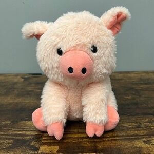 Cute n Cuddly Sitting Pink Piggy Plush